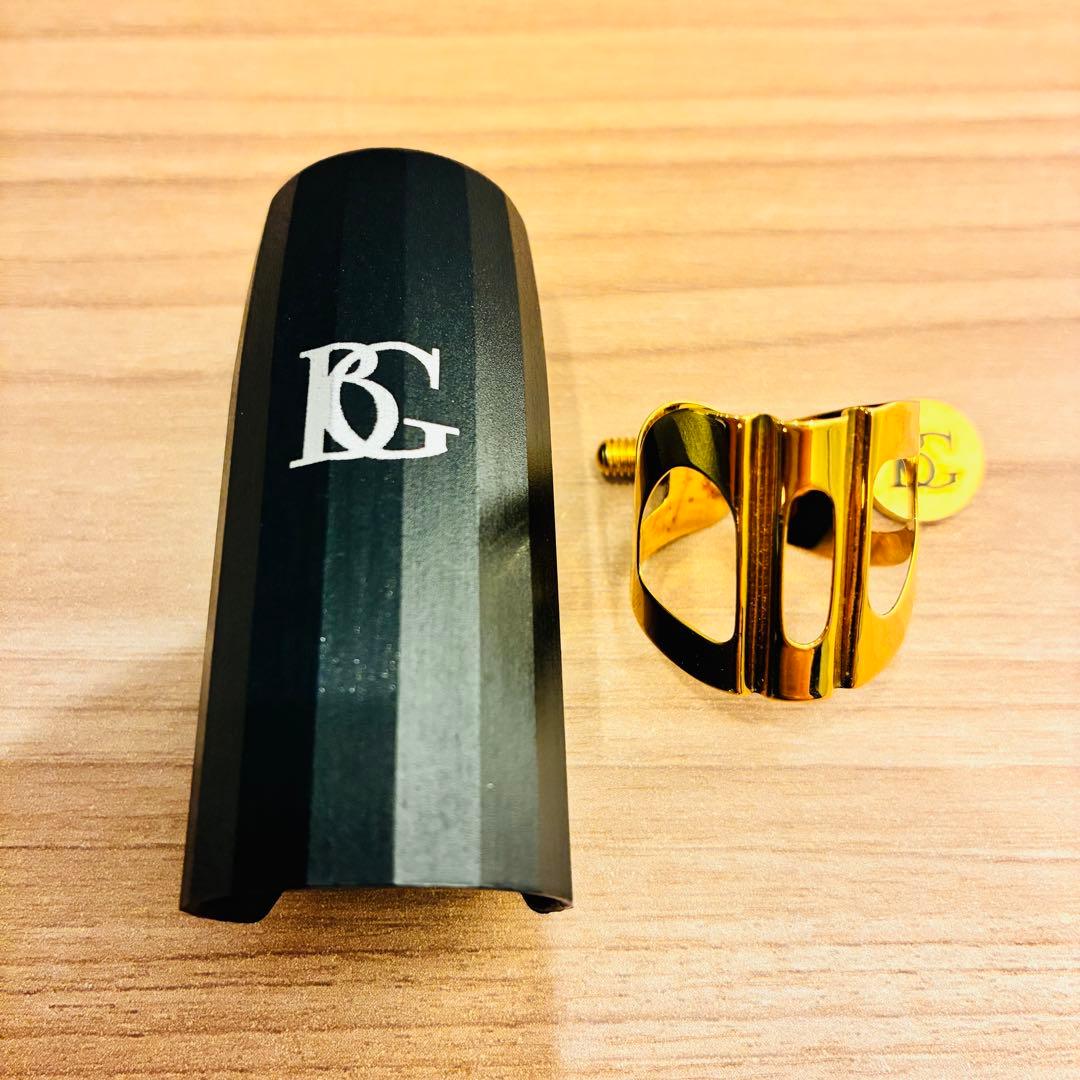 【美品】BG ソプラノサックス リガチャー L51 ゴールドプレート仕上げ