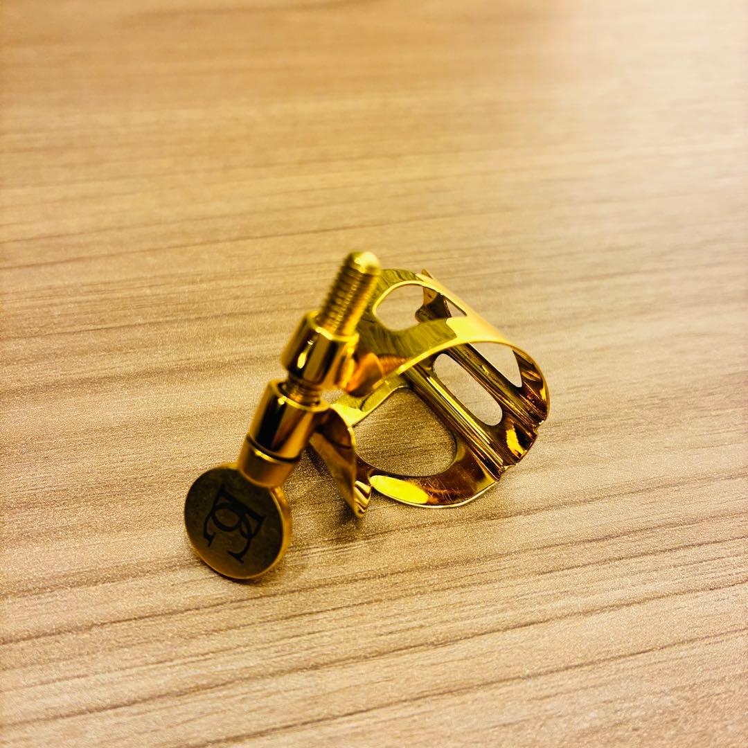 【美品】BG ソプラノサックス リガチャー L51 ゴールドプレート仕上げ