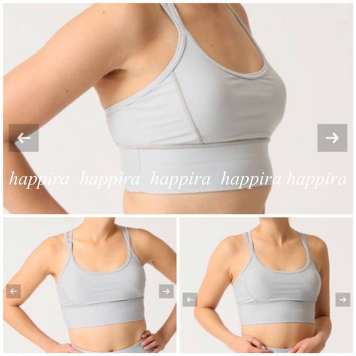 【タグ付き新品未使用】ダブルストラップ ブラトップ／スポーツブラ／ヨガウェア