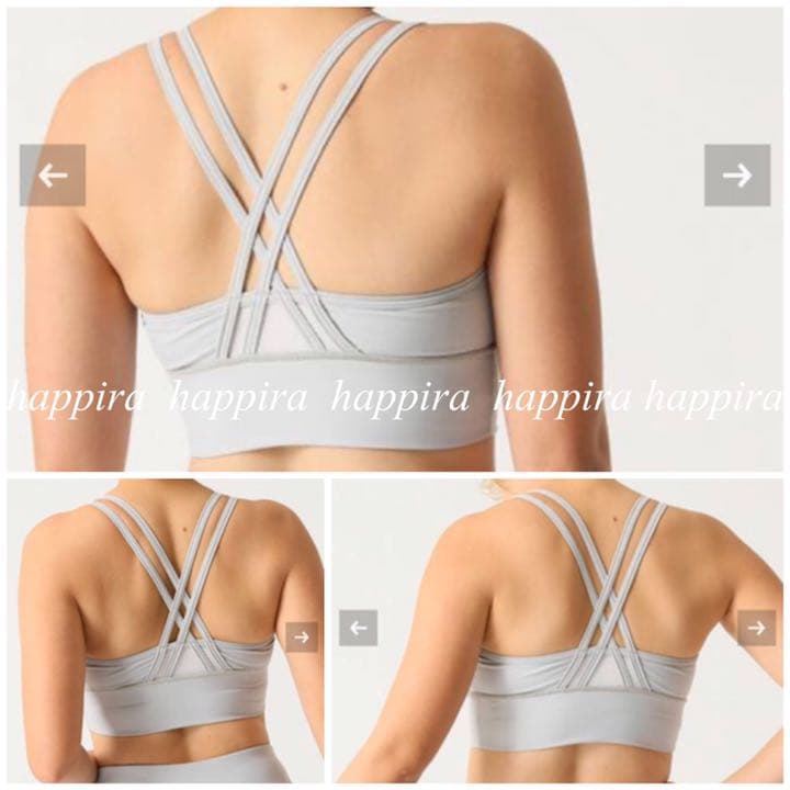 【タグ付き新品未使用】ダブルストラップ ブラトップ／スポーツブラ／ヨガウェア