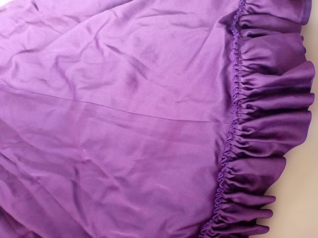 Lina フラメンコスカート 紫色 フリル付き