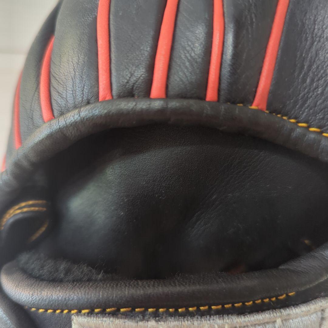 久保田Slage 軟式グローブ 黒/オレンジ