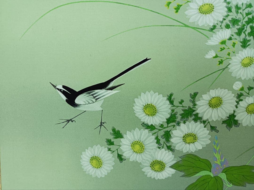 美品 軸 縁起物 おもてなし 絵 幸運 花鳥 神 中国 風水 美術 インテリア