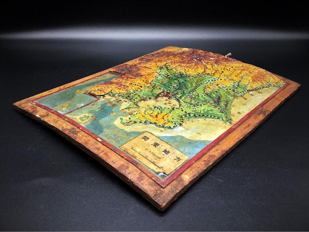 【 戦前立体古地図 】　関東地方　1：1000000　蔵出初品