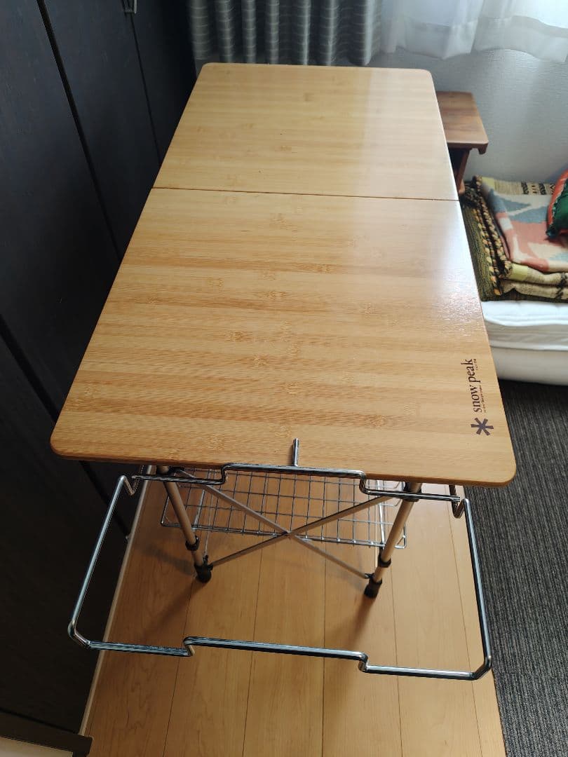  PEAK フィールドキッチンテーブル(竹)＋ガビングフレーム