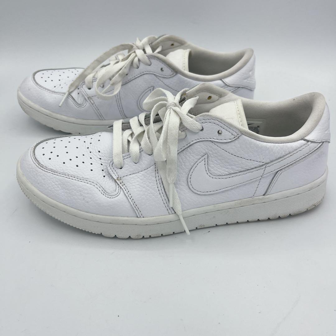 NIKE ナイキ エアジョーダン1ローゴルフ ホワイト27.5cm