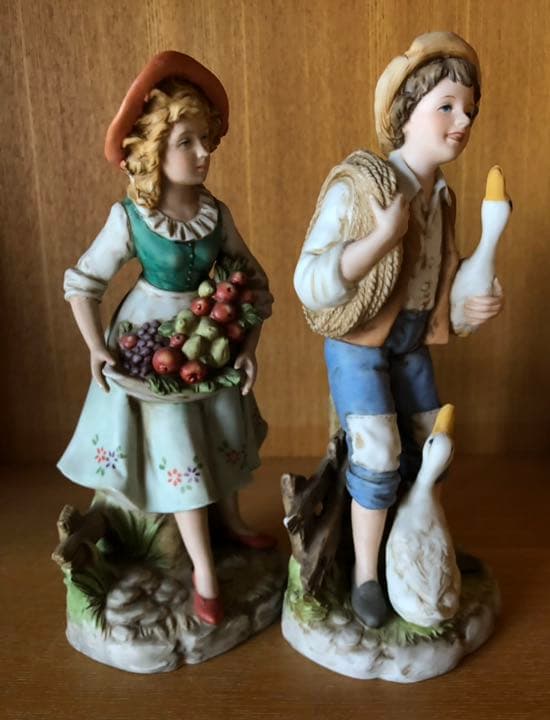 磁器人形　フィギュア　瀬戸ノベルティ　収穫