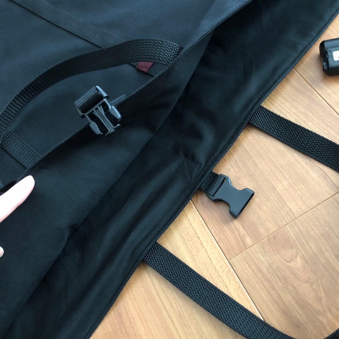 あみ様オーダーサイズチェアー用バッグブラック8号帆布生地2点