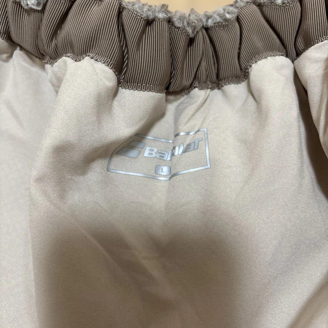 美品‼️バボラ　ボア素材　巻きスカート　スコート　ベージュ　もこもこ