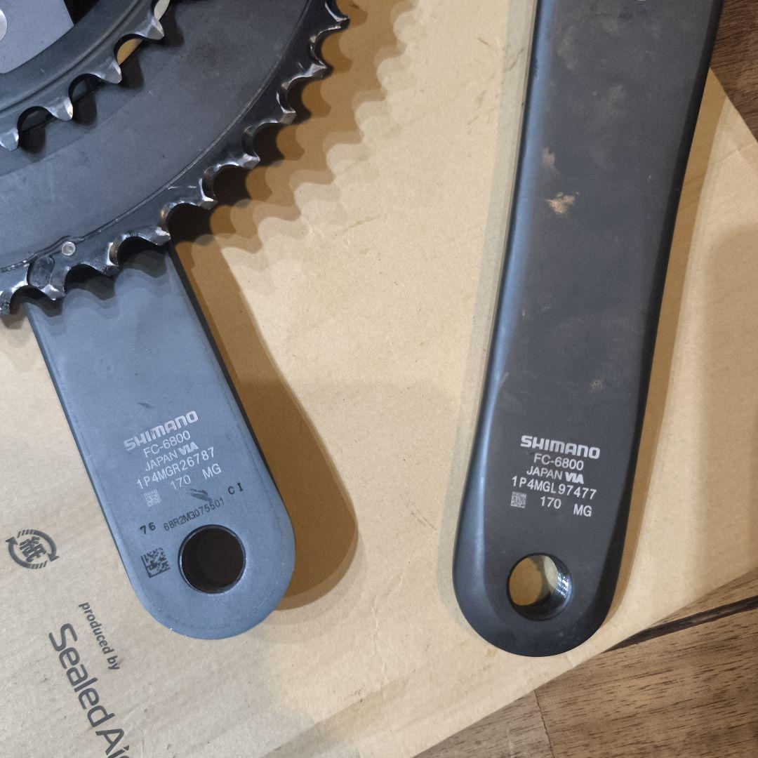 【美品】shimano FC-6800 52-36 170mm クランクセット