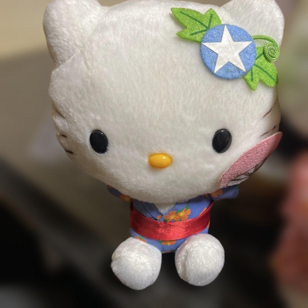 ハローキティ着物、浴衣ぬいぐるみ