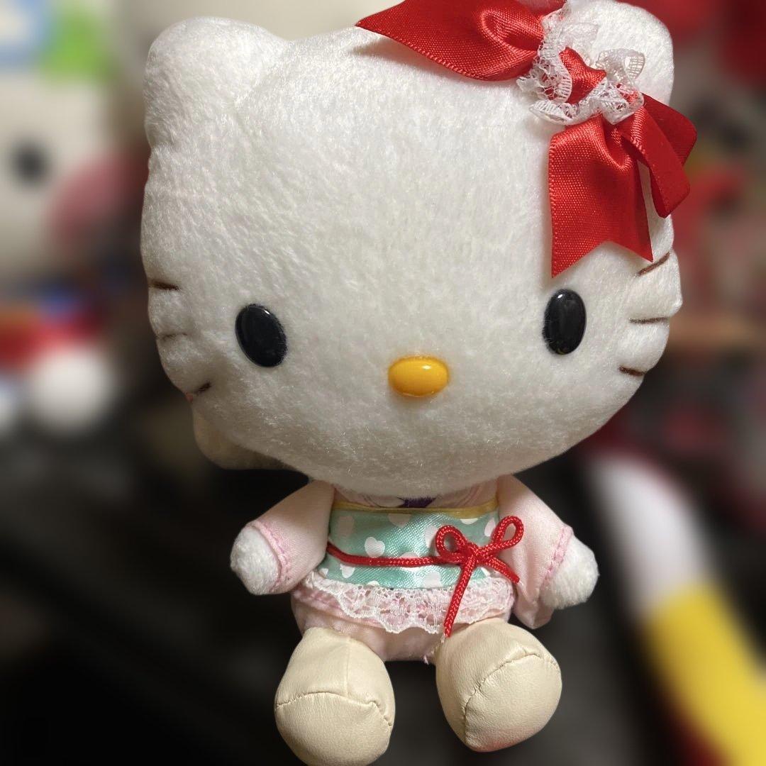 ハローキティ着物、浴衣ぬいぐるみ