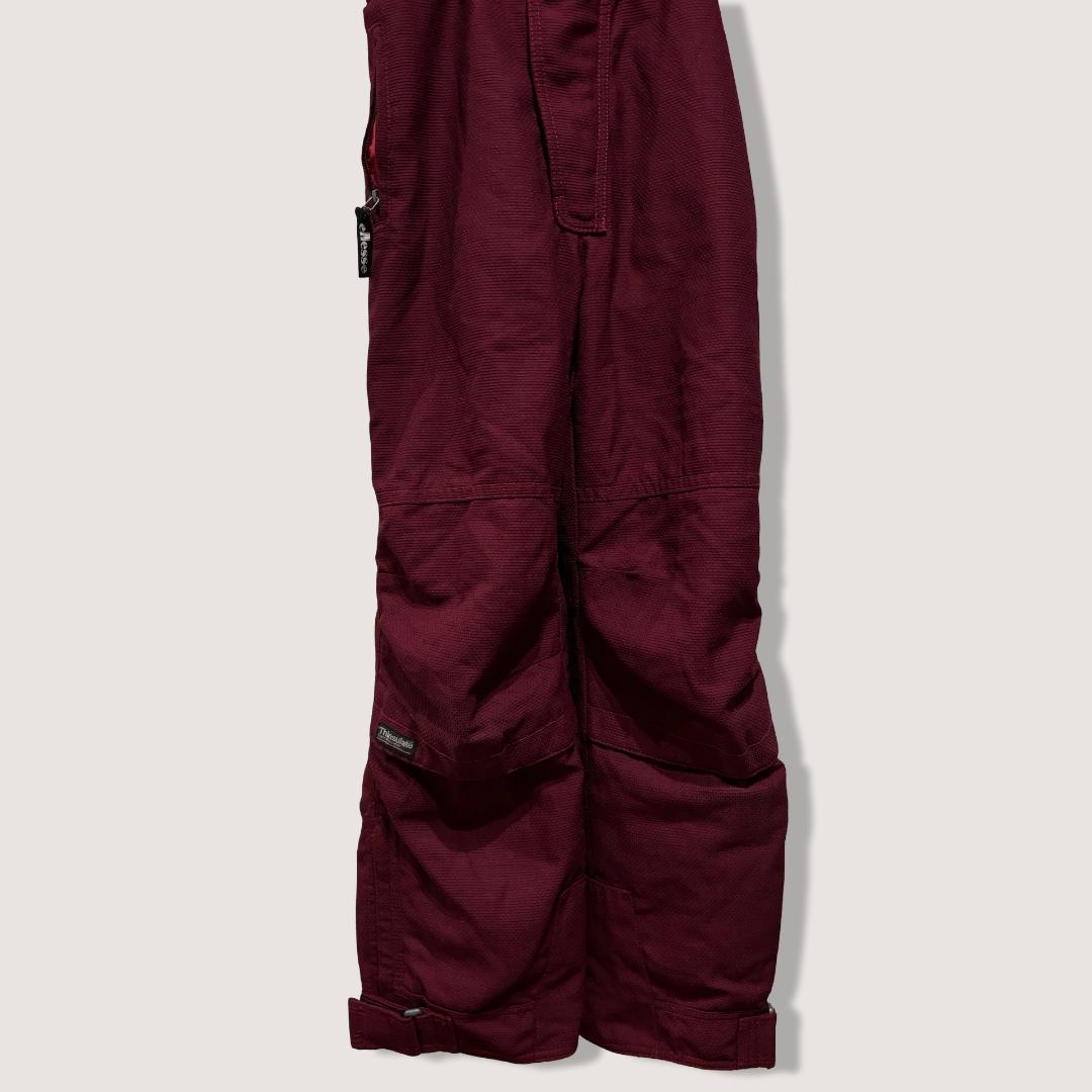 【最高峰】エレッセ スキーウェア サロペット M ボルドー シンサレート 90s