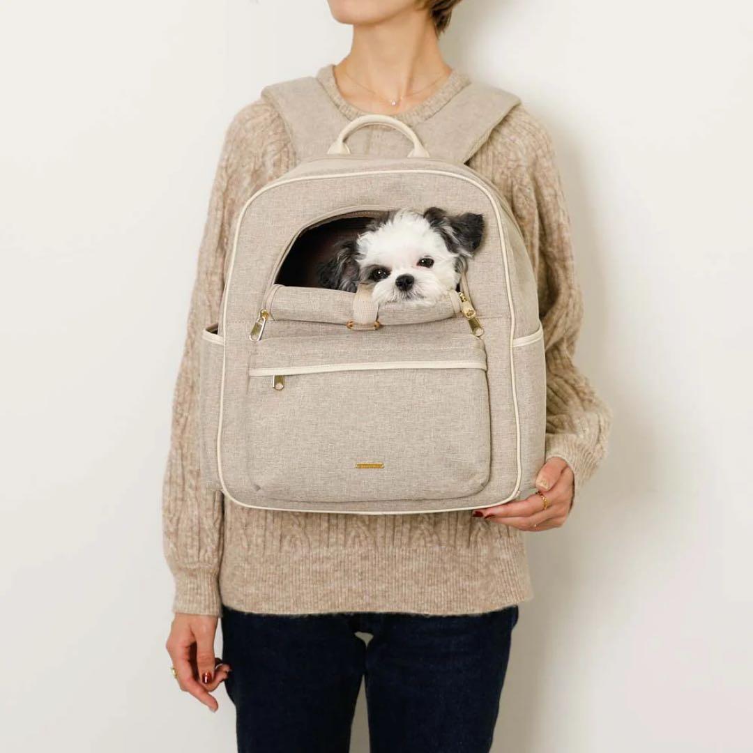 【新品】monchéri パイピングリュックキャリー