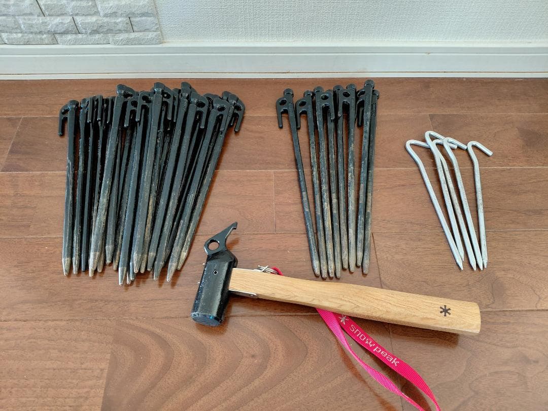 スノーピーク ペグハンマー Pro.S ＋ ペグ37本セット