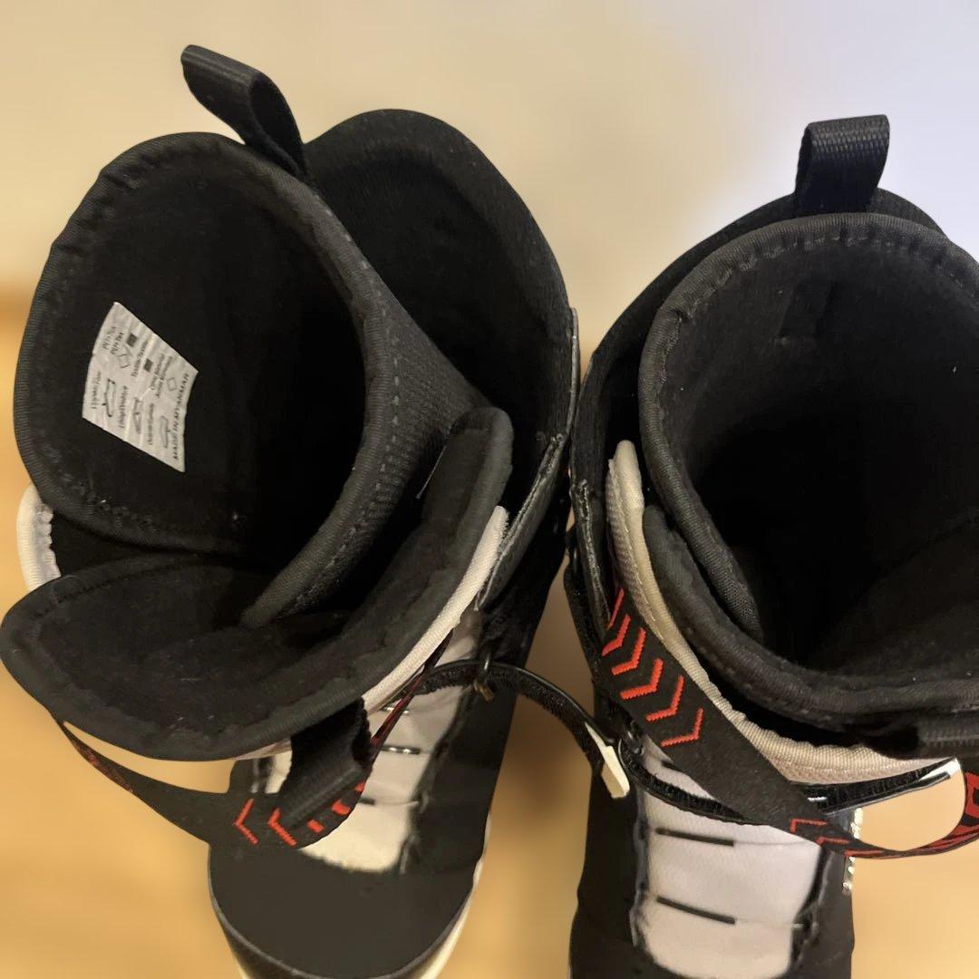 21cm子ども用 ブラック スノーボードブーツ