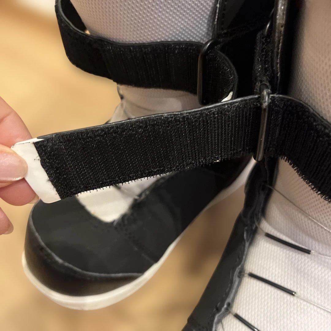 21cm子ども用 ブラック スノーボードブーツ