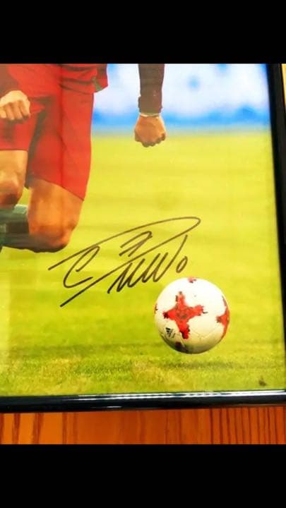 ロナウド 直筆サインパネル 証明付 ^_^