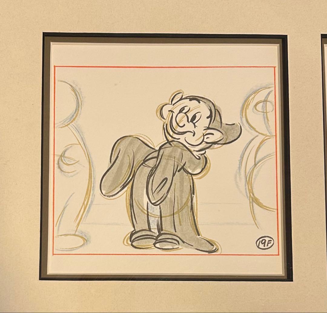 ディズニー Disney  White 白雪姫 ドーピー セル画