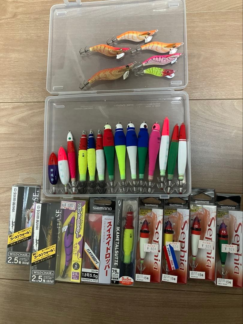 イカメタル　ガマカツ　エギドロッパー　ヤマシタ　シマノ　セット