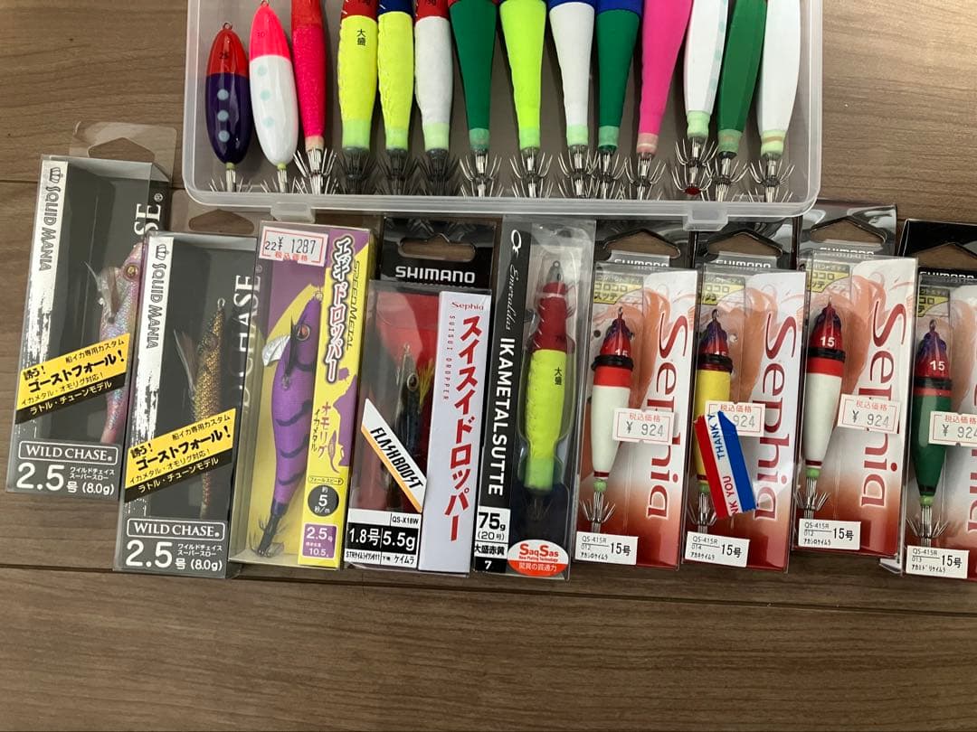 イカメタル　ガマカツ　エギドロッパー　ヤマシタ　シマノ　セット