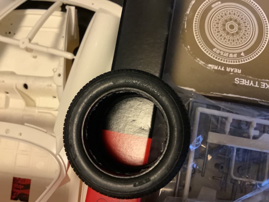 タミヤ　1/12　ポルシェ935ターボ　マルティニ　ダンロップタイヤ刻印