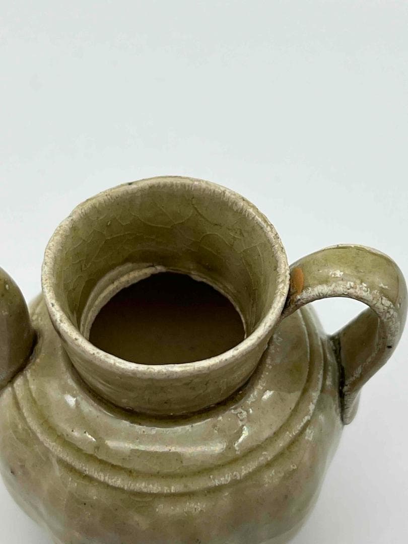 南宋時代　青磁　越州窯水注　執壺　茶壺　酒器　水滴　水指(F-105)