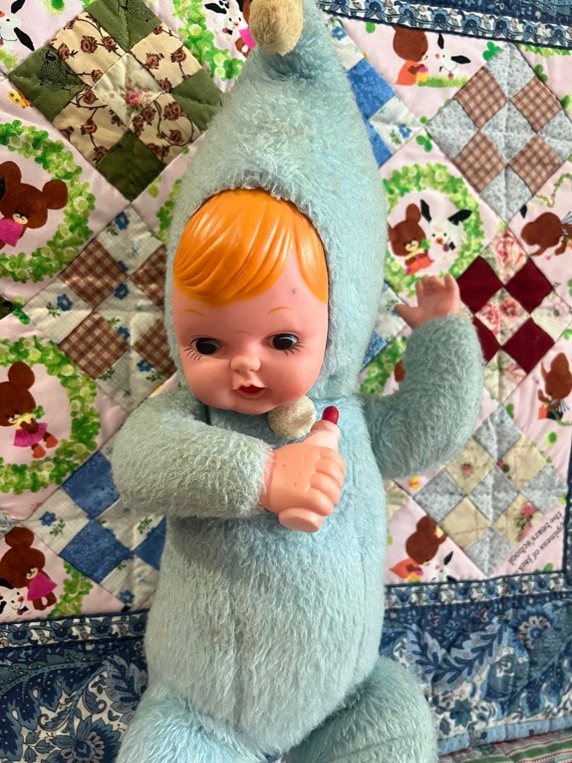 ヴィンテージラバーフェイスドール