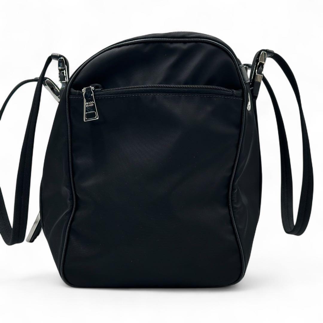 【現行】PRADA プラダ　Re-Nylon xサフィアーノレザー ペットバッグ