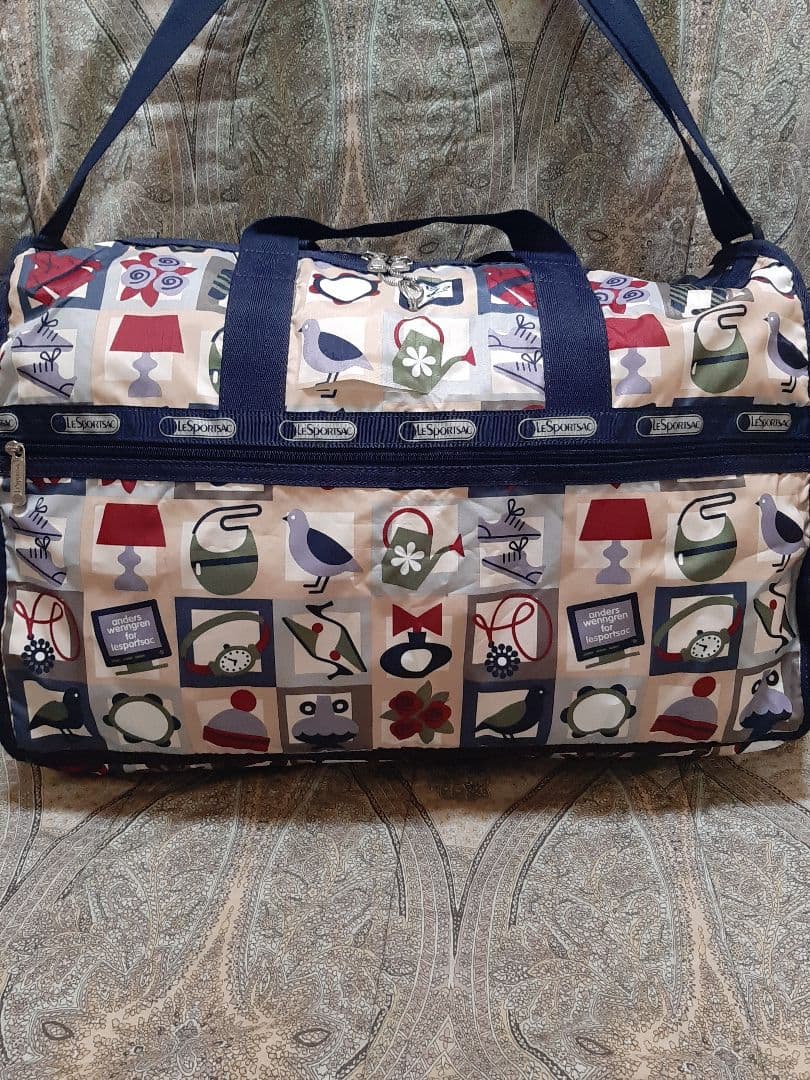 レスポートサック 2way/斜め掛けショルダーボストンバッグ/ポーチと鍵×2付き