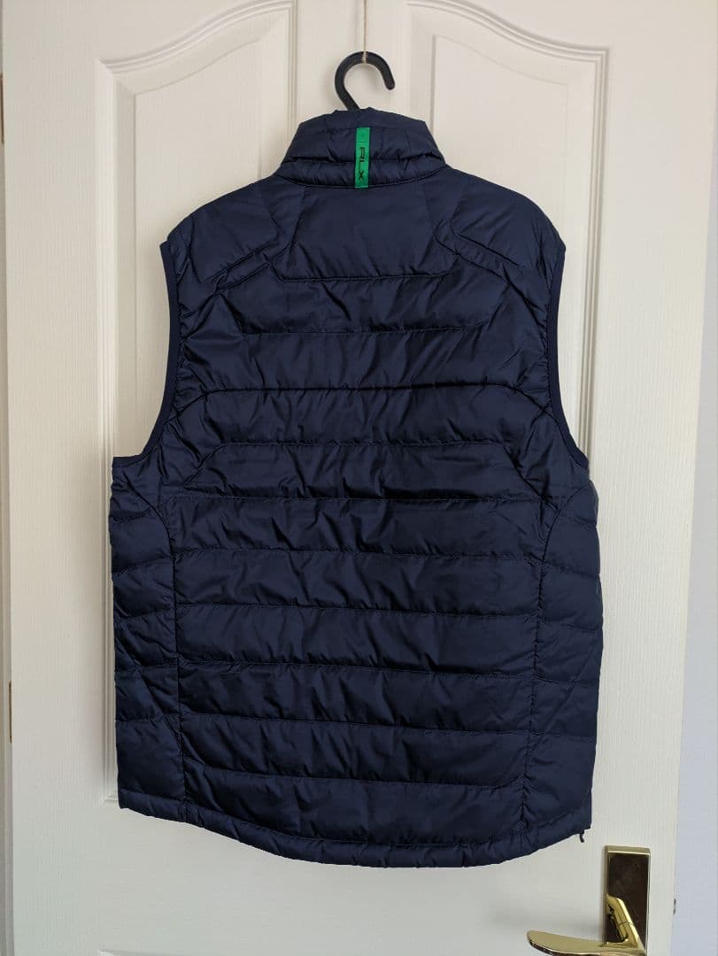 ポロラルフローレン★メンズ ダウンベスト★ネイビーМ