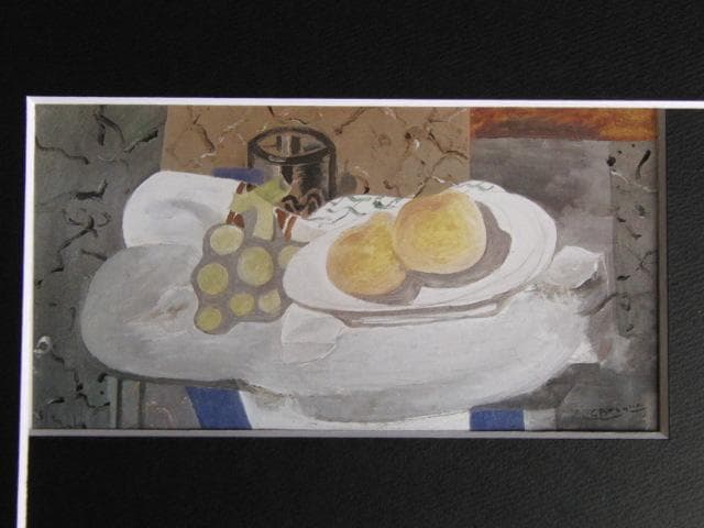 ジョルジュ・ブラック、コップと果物、希少な画集より、状態良好、新品高級額