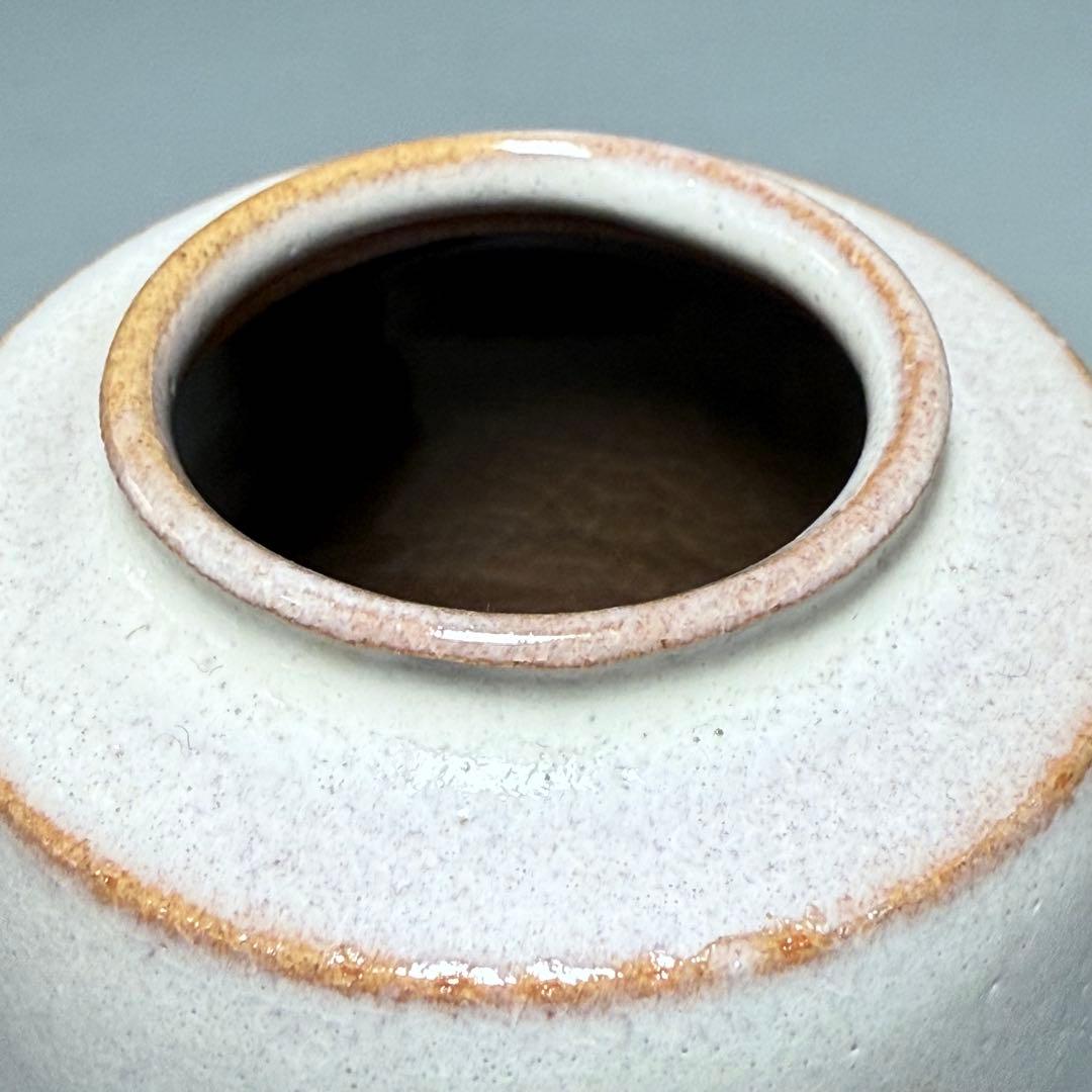 山口県指定無形文化財保持者　波多野善蔵　萩焼　茶入　共箱　仕覆　茶道具　家元旧蔵