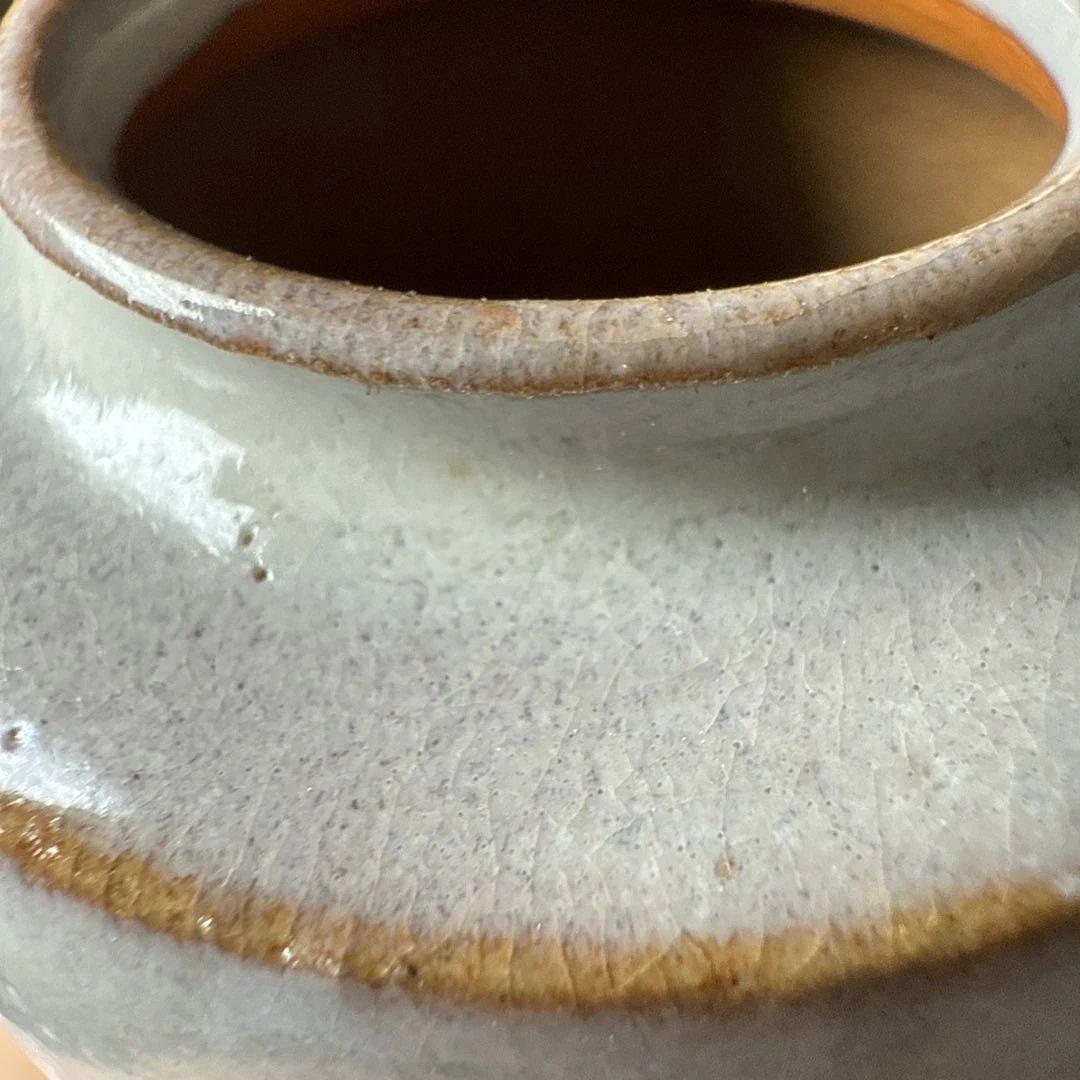 山口県指定無形文化財保持者　波多野善蔵　萩焼　茶入　共箱　仕覆　茶道具　家元旧蔵