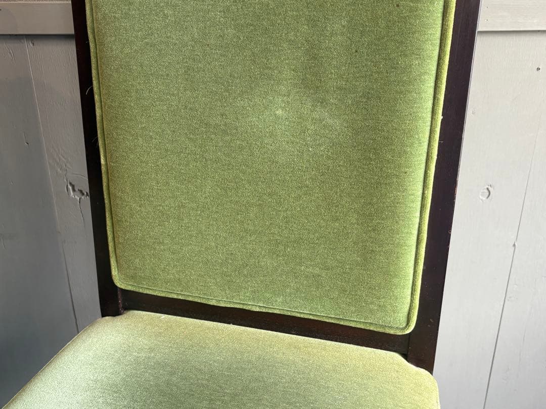 緑色のクラシックダイニングチェア2脚セット チェア③ アンティーク
