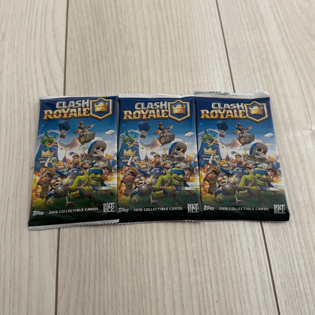 【未開封】希少品 クラッシュロワイヤル 公式トレカパック 2つセット クラロワ