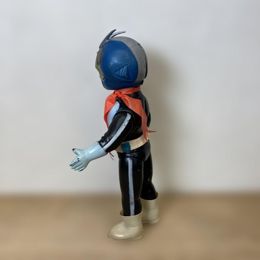 L*H様 希少レア 旧バンダイ 仮面ライダー 2号 ソフビ フィギュア 当時物