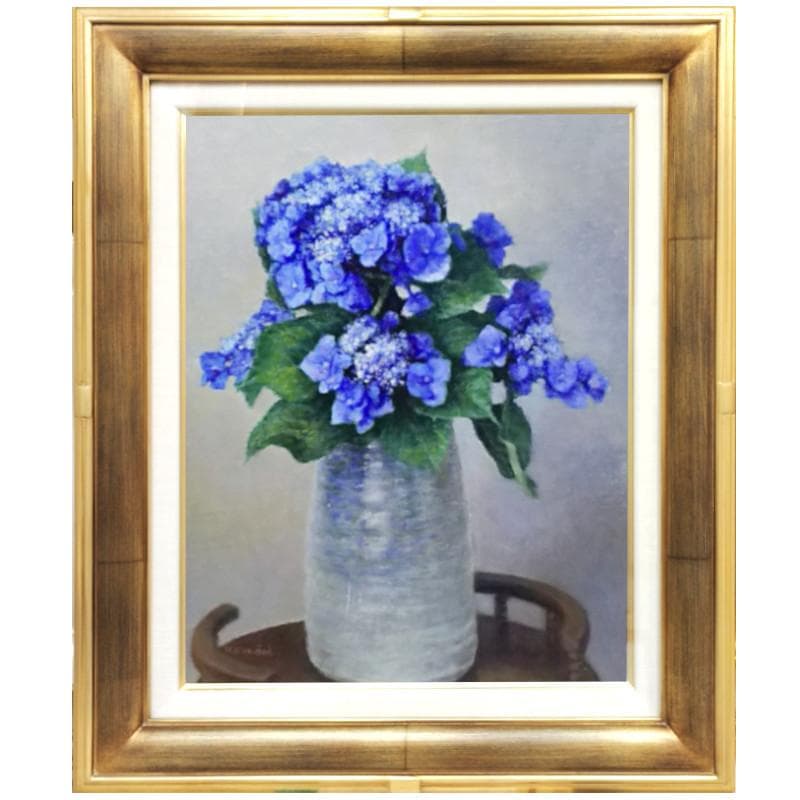 ☆近藤 博史 ☆「紫陽花 」油絵Ｆ6号 新品額！