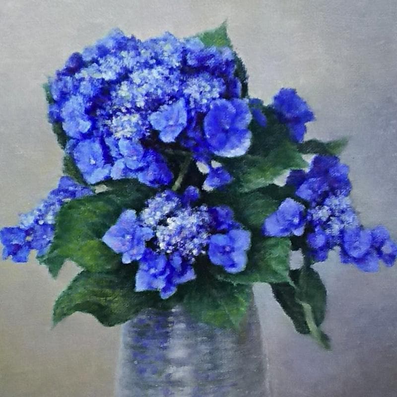 ☆近藤 博史 ☆「紫陽花 」油絵Ｆ6号 新品額！