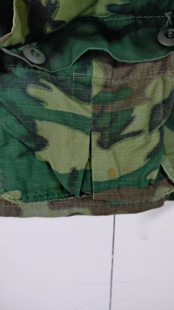 米軍 ベトナム戦争 ERDLグリーンリーフ迷彩ジャケット サイズS-R