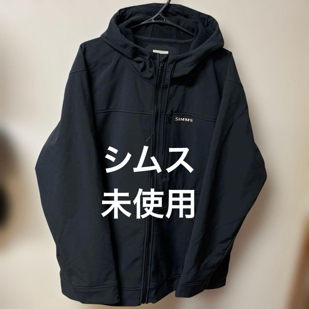 SIMMS フード付きジャケット ブラック 裏起毛　大きいサイズ　3L