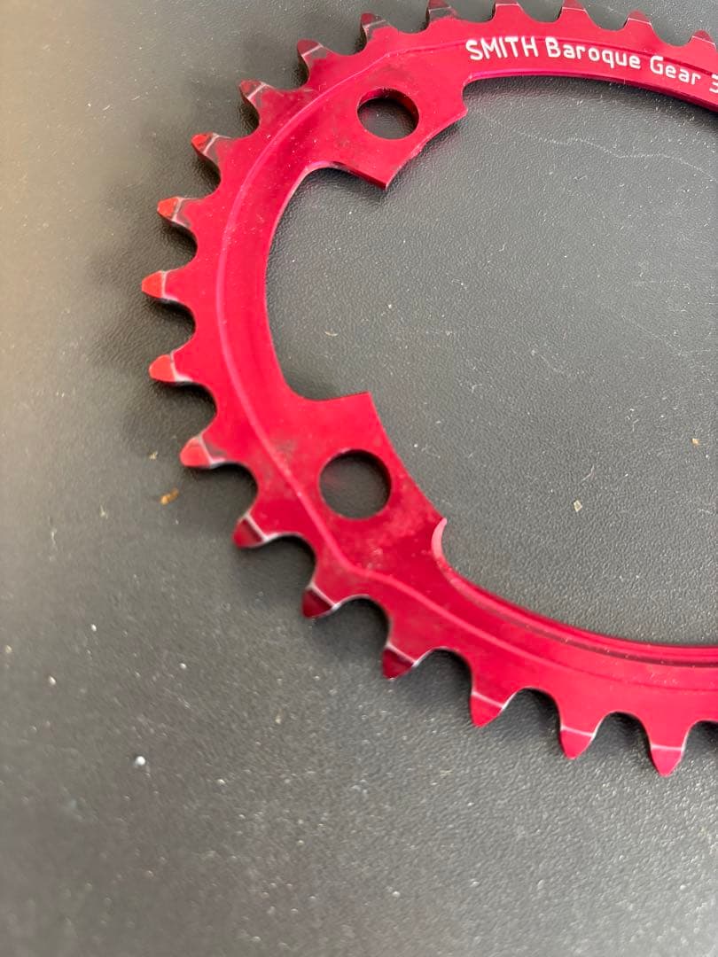 SMITH Baroque Gear 34T +-3 90° 赤 チェーンリング