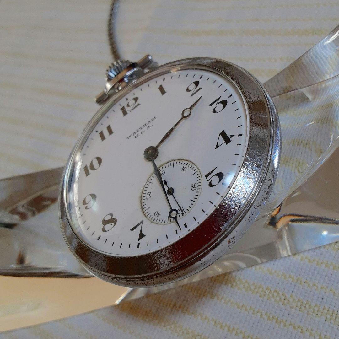 WALTHAM USA1919年 懐中時計 アンティーク稼働品