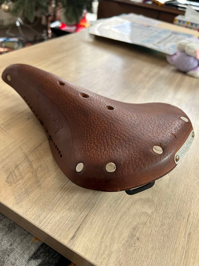 off　Brooks レザーサドル ブラウン　袋付き