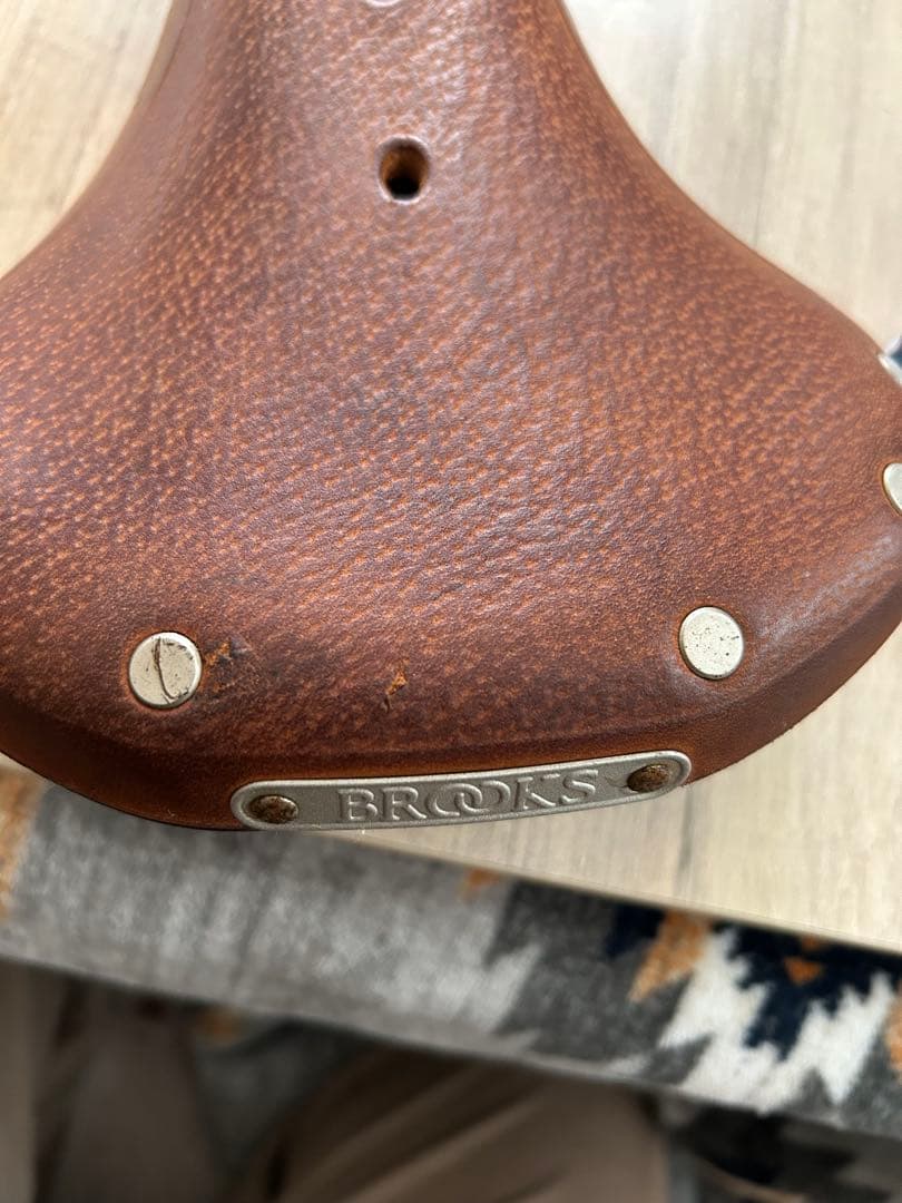 off　Brooks レザーサドル ブラウン　袋付き