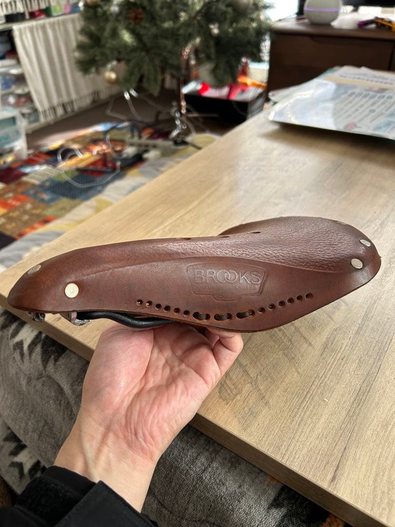 off　Brooks レザーサドル ブラウン　袋付き