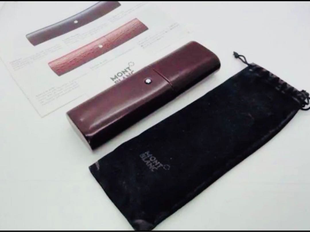 ⭐️モンブラン社⭐️巨匠フローレンスの手作り本革製ペンポーチ⭐️最後のロマノメイ作⭐️