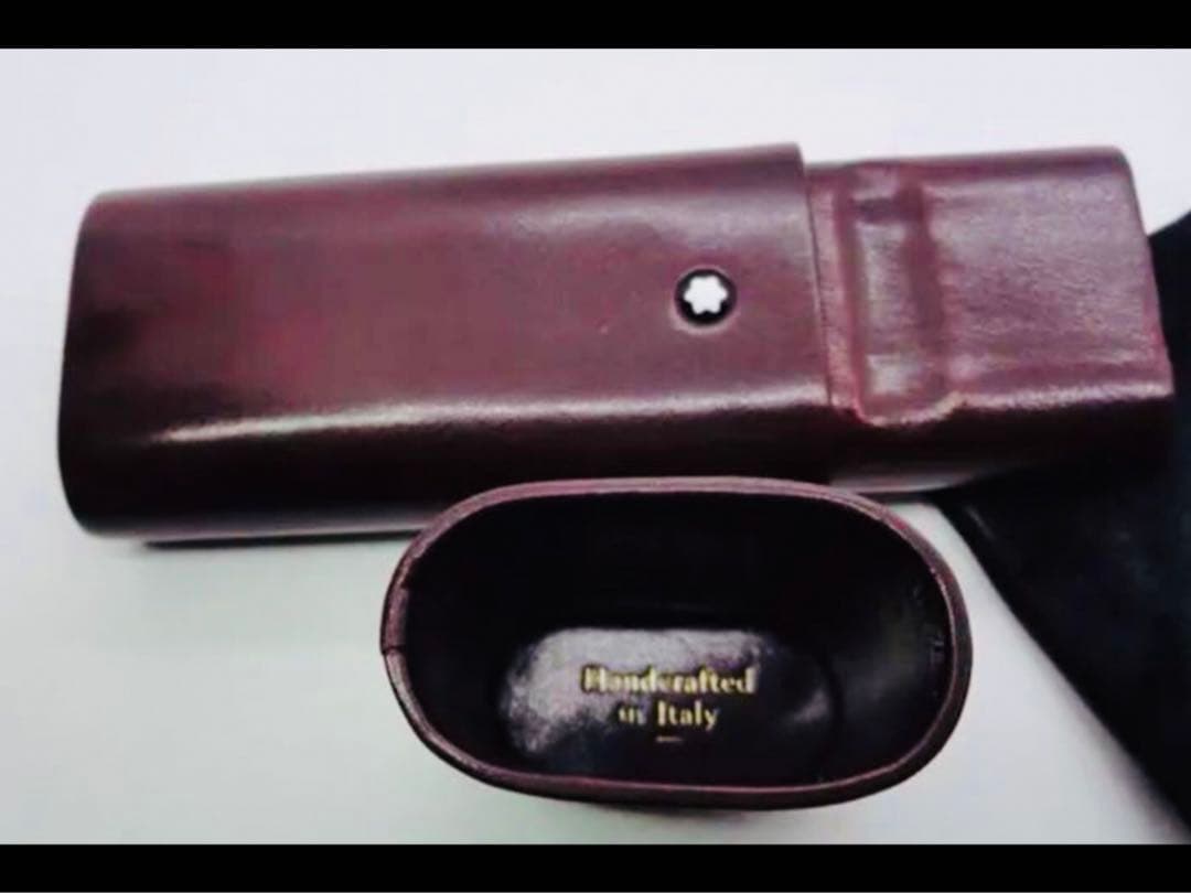 ⭐️モンブラン社⭐️巨匠フローレンスの手作り本革製ペンポーチ⭐️最後のロマノメイ作⭐️