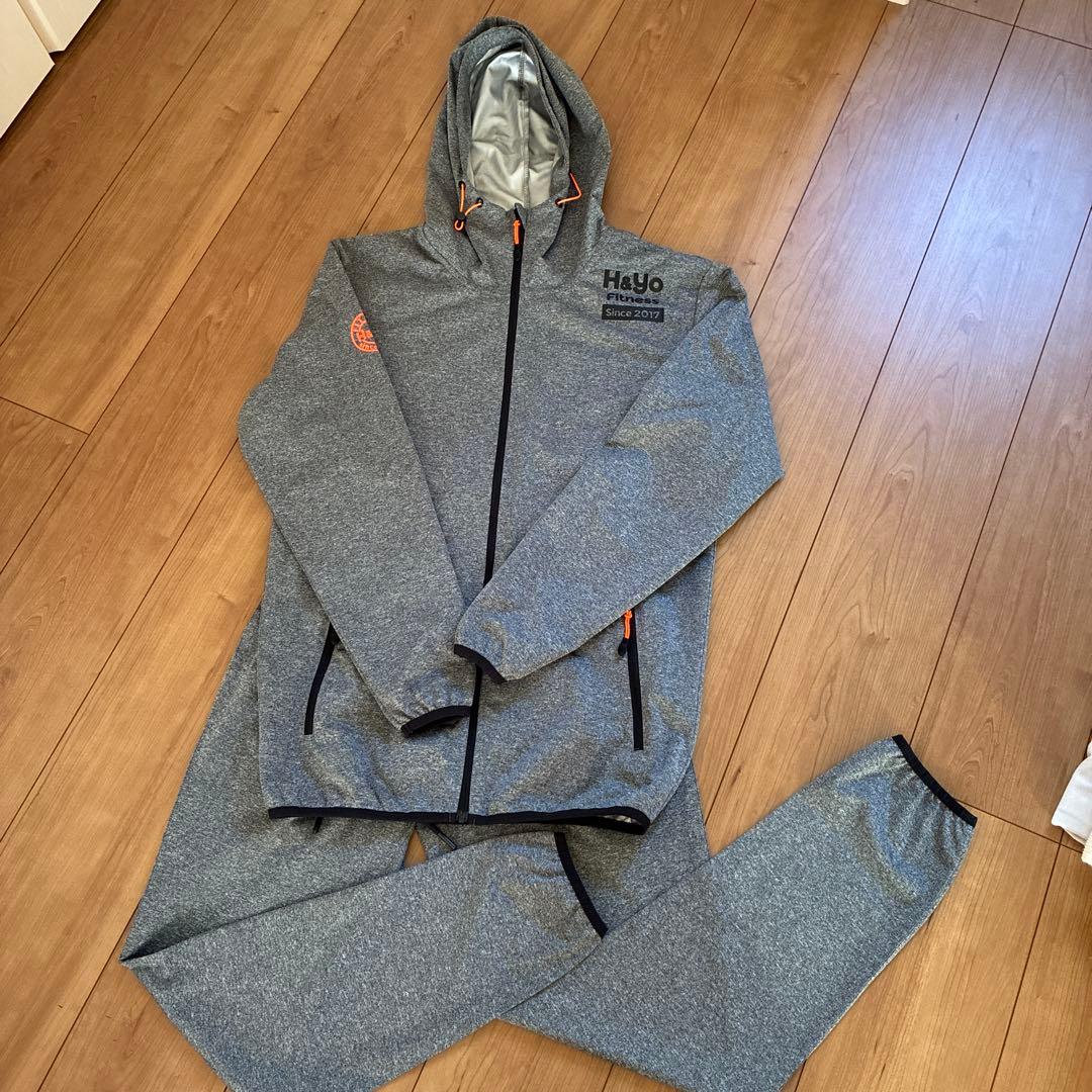H&Yo フード付きサウナスーツ上下セット