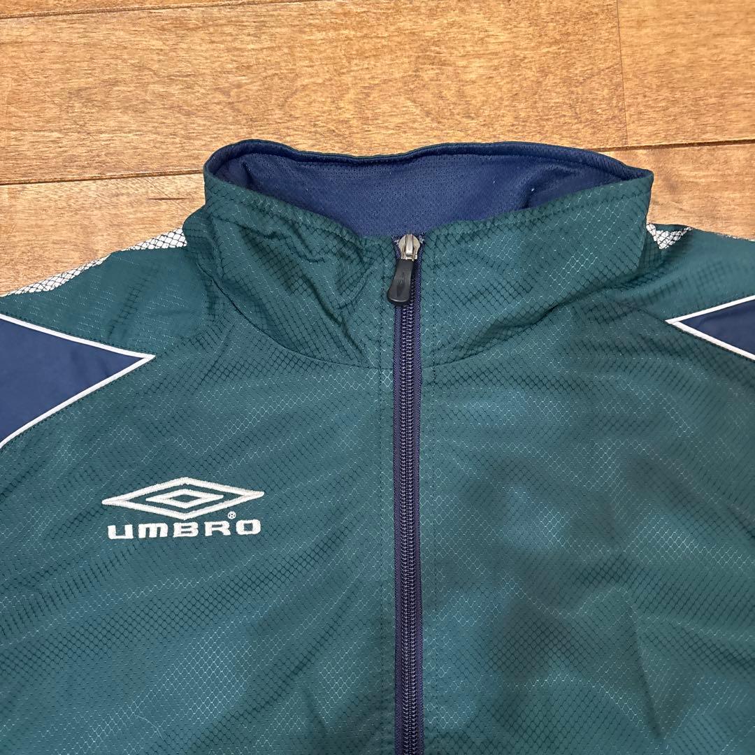 90s アンブロ ピステ上下 中綿 セットアップ 裏起毛 白タグ M